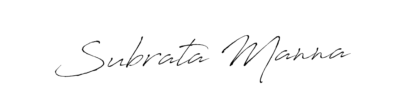 Also we have Subrata Manna name is the best signature style. Create professional handwritten signature collection using Antro_Vectra autograph style. Subrata Manna signature style 6 images and pictures png