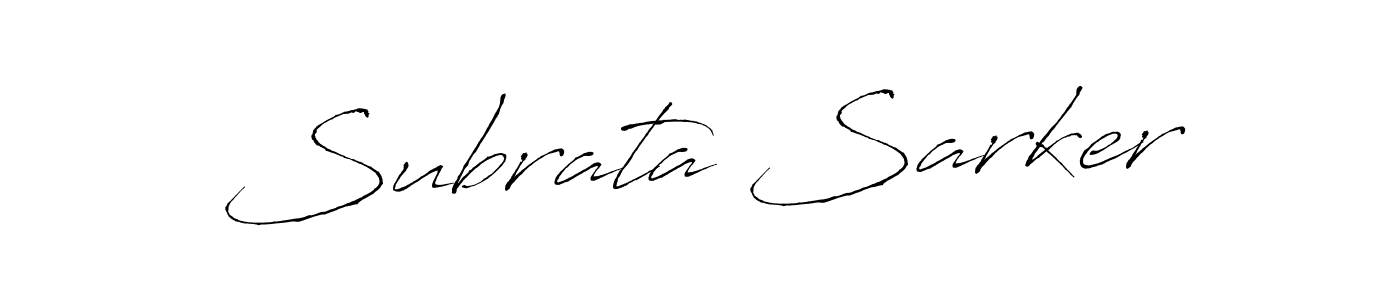 How to make Subrata Sarker name signature. Use Antro_Vectra style for creating short signs online. This is the latest handwritten sign. Subrata Sarker signature style 6 images and pictures png