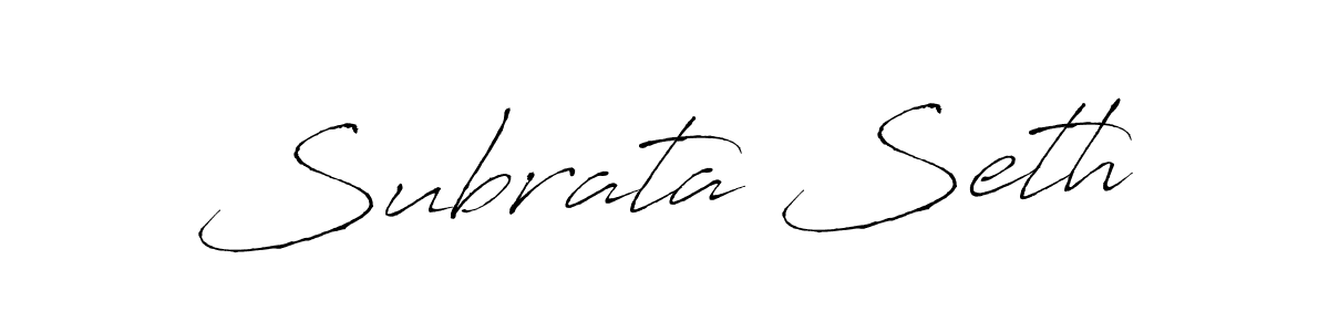 How to make Subrata Seth name signature. Use Antro_Vectra style for creating short signs online. This is the latest handwritten sign. Subrata Seth signature style 6 images and pictures png