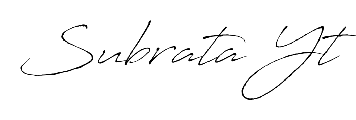 Quickly download Subrata Yt name signature in high-resolution PNG using Antro_Vectra style. Ready to insert into PDFs and online applications. Subrata Yt signature style 6 images and pictures png