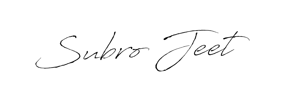 Design your own signature with our free online signature maker. With this signature software, you can create a handwritten (Antro_Vectra) signature for name Subro Jeet. Subro Jeet signature style 6 images and pictures png