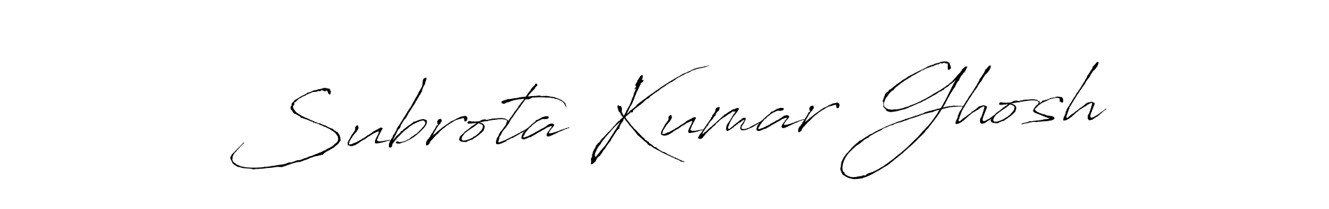Design your own signature with our free online signature maker. With this signature software, you can create a handwritten (Antro_Vectra) signature for name Subrota Kumar Ghosh. Subrota Kumar Ghosh signature style 6 images and pictures png