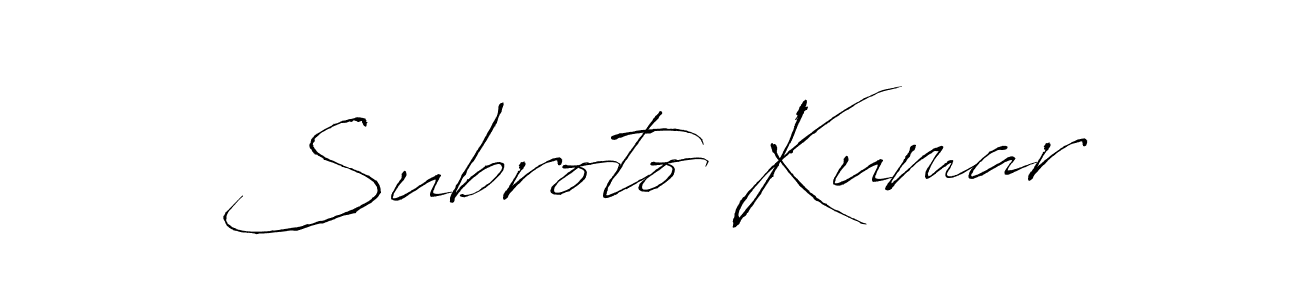 How to make Subroto Kumar name signature. Use Antro_Vectra style for creating short signs online. This is the latest handwritten sign. Subroto Kumar signature style 6 images and pictures png