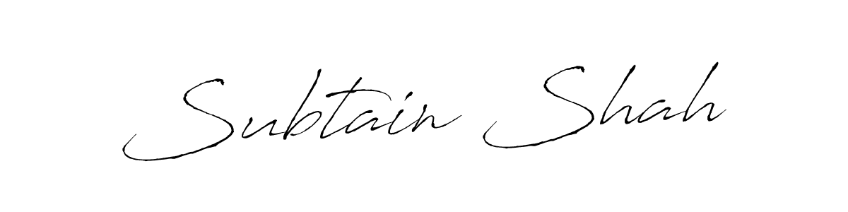 This is the best signature style for the Subtain Shah name. Also you like these signature font (Antro_Vectra). Mix name signature. Subtain Shah signature style 6 images and pictures png