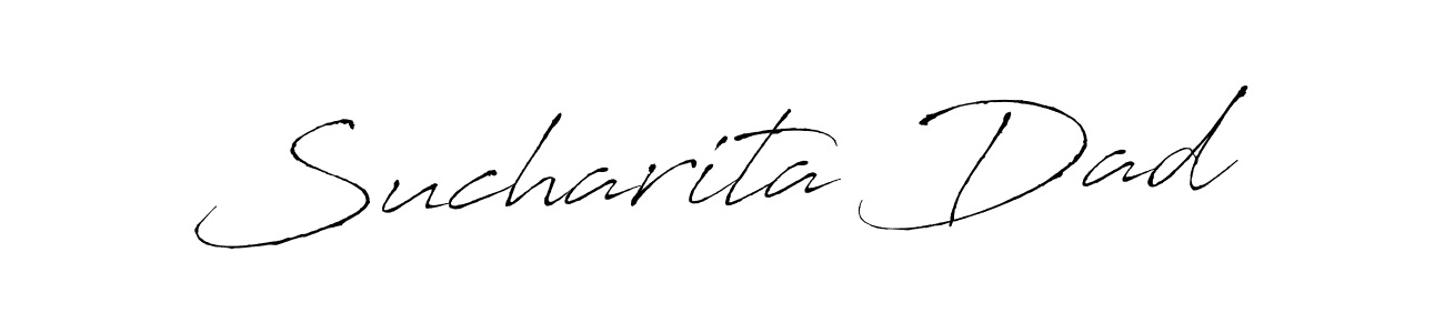 Antro_Vectra is a professional signature style that is perfect for those who want to add a touch of class to their signature. It is also a great choice for those who want to make their signature more unique. Get Sucharita Dad name to fancy signature for free. Sucharita Dad signature style 6 images and pictures png