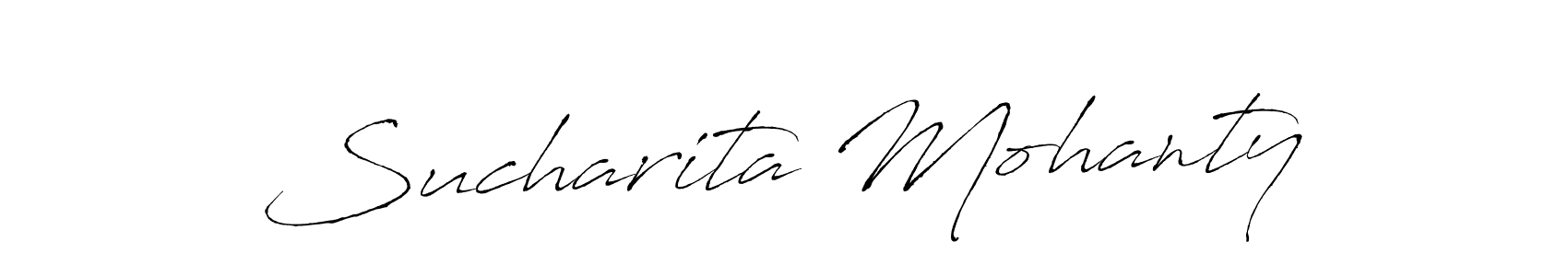 The best way (Antro_Vectra) to make a short signature is to pick only two or three words in your name. The name Sucharita Mohanty include a total of six letters. For converting this name. Sucharita Mohanty signature style 6 images and pictures png