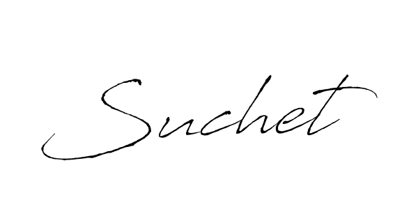 Use a signature maker to create a handwritten signature online. With this signature software, you can design (Antro_Vectra) your own signature for name Suchet. Suchet signature style 6 images and pictures png