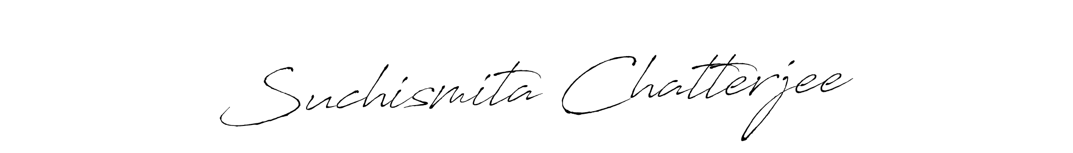 How to make Suchismita Chatterjee name signature. Use Antro_Vectra style for creating short signs online. This is the latest handwritten sign. Suchismita Chatterjee signature style 6 images and pictures png