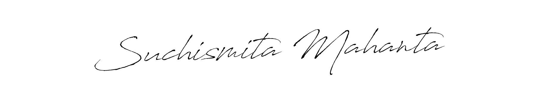 Create a beautiful signature design for name Suchismita Mahanta. With this signature (Antro_Vectra) fonts, you can make a handwritten signature for free. Suchismita Mahanta signature style 6 images and pictures png