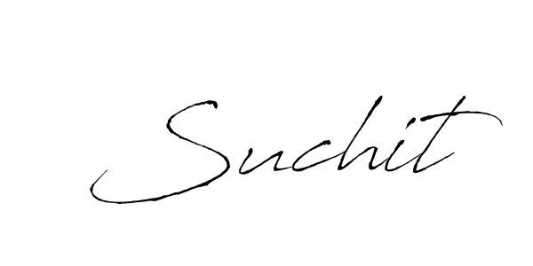 Suchit stylish signature style. Best Handwritten Sign (Antro_Vectra) for my name. Handwritten Signature Collection Ideas for my name Suchit. Suchit signature style 6 images and pictures png