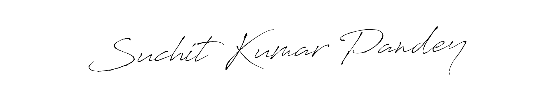 Create a beautiful signature design for name Suchit Kumar Pandey. With this signature (Antro_Vectra) fonts, you can make a handwritten signature for free. Suchit Kumar Pandey signature style 6 images and pictures png