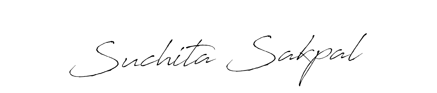 How to make Suchita Sakpal signature? Antro_Vectra is a professional autograph style. Create handwritten signature for Suchita Sakpal name. Suchita Sakpal signature style 6 images and pictures png