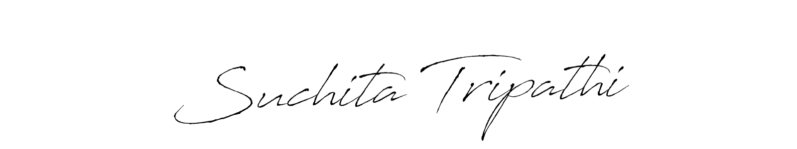 Make a beautiful signature design for name Suchita Tripathi. With this signature (Antro_Vectra) style, you can create a handwritten signature for free. Suchita Tripathi signature style 6 images and pictures png