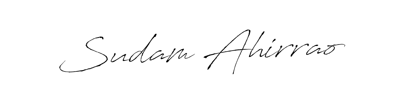 Sudam Ahirrao stylish signature style. Best Handwritten Sign (Antro_Vectra) for my name. Handwritten Signature Collection Ideas for my name Sudam Ahirrao. Sudam Ahirrao signature style 6 images and pictures png