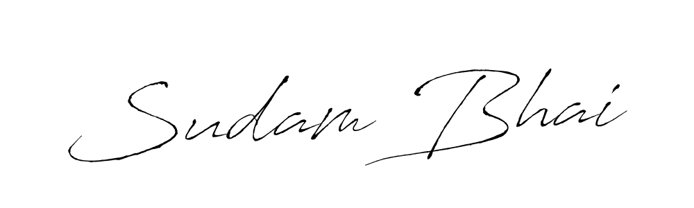 Antro_Vectra is a professional signature style that is perfect for those who want to add a touch of class to their signature. It is also a great choice for those who want to make their signature more unique. Get Sudam Bhai name to fancy signature for free. Sudam Bhai signature style 6 images and pictures png