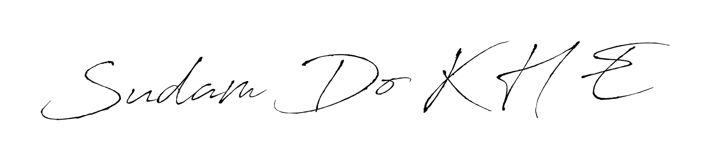 The best way (Antro_Vectra) to make a short signature is to pick only two or three words in your name. The name Sudam Do K H E include a total of six letters. For converting this name. Sudam Do K H E signature style 6 images and pictures png