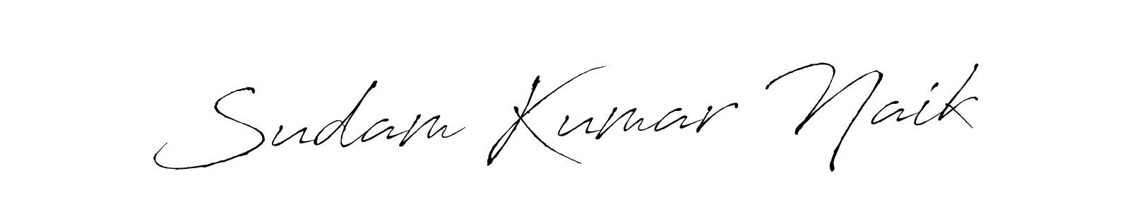 How to make Sudam Kumar Naik name signature. Use Antro_Vectra style for creating short signs online. This is the latest handwritten sign. Sudam Kumar Naik signature style 6 images and pictures png