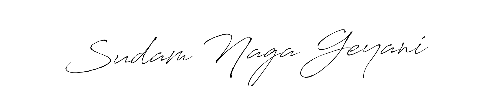 This is the best signature style for the Sudam Naga Geyani name. Also you like these signature font (Antro_Vectra). Mix name signature. Sudam Naga Geyani signature style 6 images and pictures png