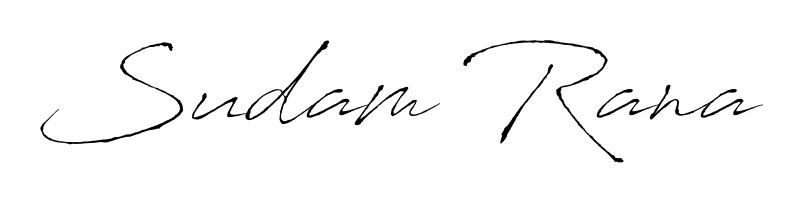 Create a beautiful signature design for name Sudam Rana. With this signature (Antro_Vectra) fonts, you can make a handwritten signature for free. Sudam Rana signature style 6 images and pictures png