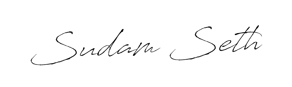 This is the best signature style for the Sudam Seth name. Also you like these signature font (Antro_Vectra). Mix name signature. Sudam Seth signature style 6 images and pictures png