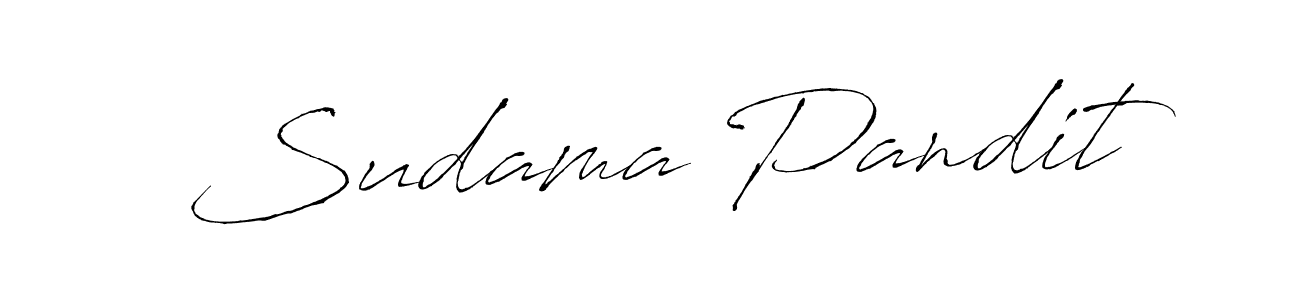 Make a beautiful signature design for name Sudama Pandit. With this signature (Antro_Vectra) style, you can create a handwritten signature for free. Sudama Pandit signature style 6 images and pictures png
