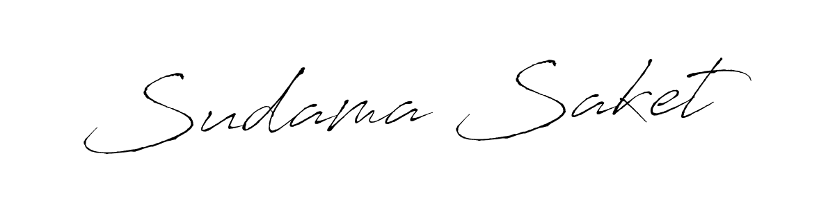 Sudama Saket stylish signature style. Best Handwritten Sign (Antro_Vectra) for my name. Handwritten Signature Collection Ideas for my name Sudama Saket. Sudama Saket signature style 6 images and pictures png