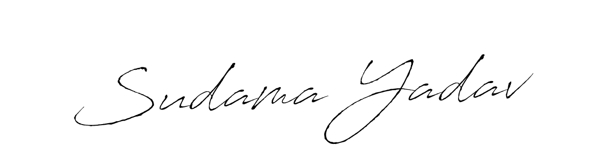 Make a beautiful signature design for name Sudama Yadav. With this signature (Antro_Vectra) style, you can create a handwritten signature for free. Sudama Yadav signature style 6 images and pictures png