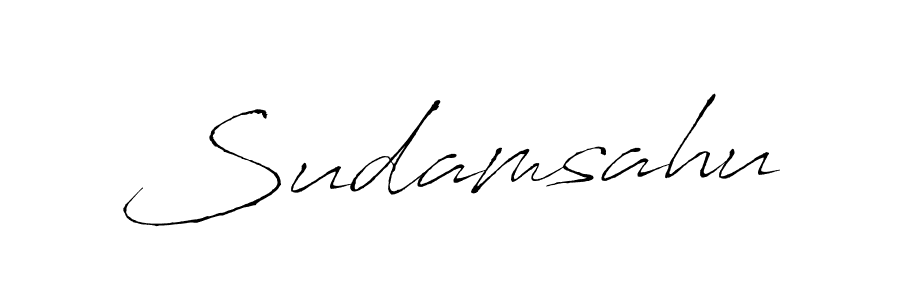 Make a beautiful signature design for name Sudamsahu. With this signature (Antro_Vectra) style, you can create a handwritten signature for free. Sudamsahu signature style 6 images and pictures png