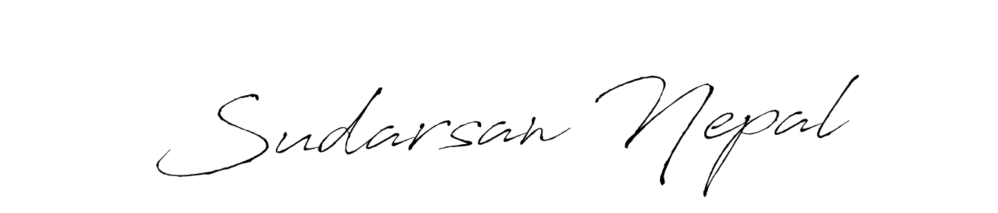 How to Draw Sudarsan Nepal signature style? Antro_Vectra is a latest design signature styles for name Sudarsan Nepal. Sudarsan Nepal signature style 6 images and pictures png