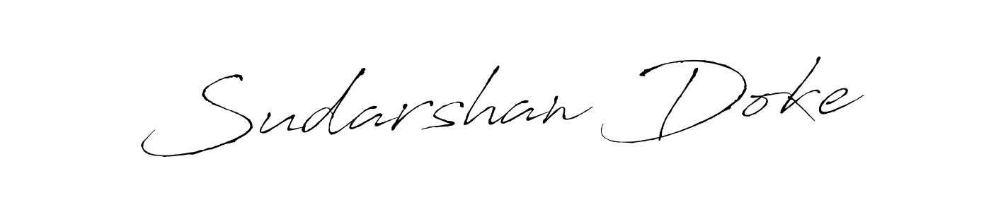 How to make Sudarshan Doke name signature. Use Antro_Vectra style for creating short signs online. This is the latest handwritten sign. Sudarshan Doke signature style 6 images and pictures png
