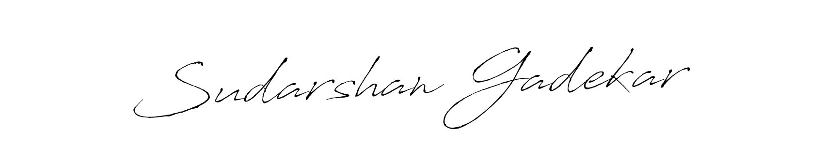 Sudarshan Gadekar stylish signature style. Best Handwritten Sign (Antro_Vectra) for my name. Handwritten Signature Collection Ideas for my name Sudarshan Gadekar. Sudarshan Gadekar signature style 6 images and pictures png