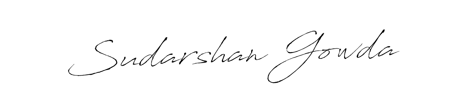 Sudarshan Gowda stylish signature style. Best Handwritten Sign (Antro_Vectra) for my name. Handwritten Signature Collection Ideas for my name Sudarshan Gowda. Sudarshan Gowda signature style 6 images and pictures png