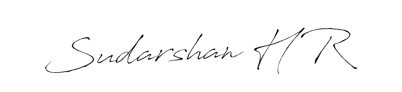 Design your own signature with our free online signature maker. With this signature software, you can create a handwritten (Antro_Vectra) signature for name Sudarshan H R. Sudarshan H R signature style 6 images and pictures png