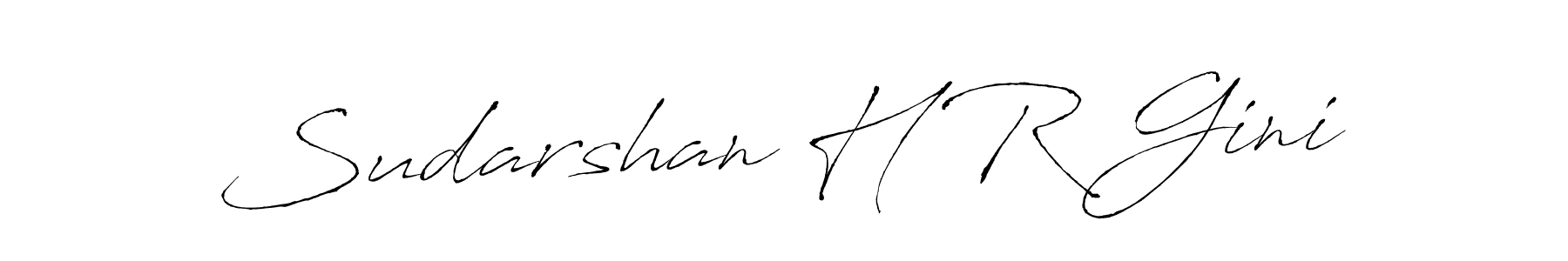 Design your own signature with our free online signature maker. With this signature software, you can create a handwritten (Antro_Vectra) signature for name Sudarshan H R Gini. Sudarshan H R Gini signature style 6 images and pictures png