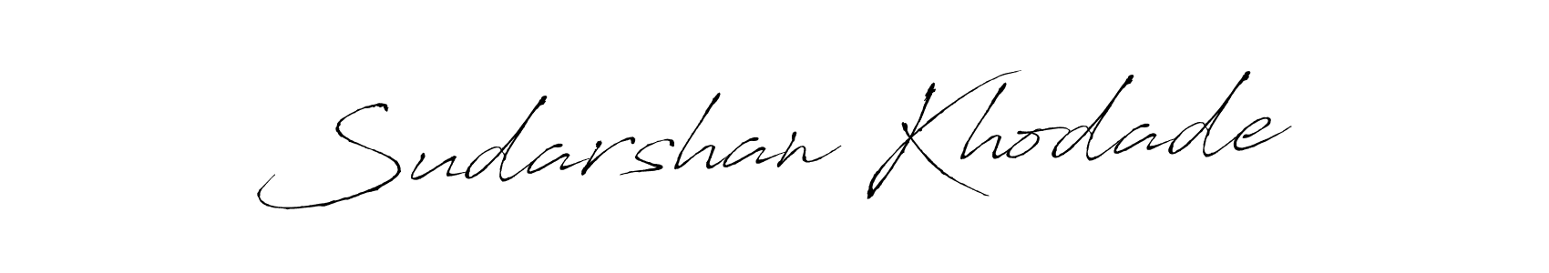 This is the best signature style for the Sudarshan Khodade name. Also you like these signature font (Antro_Vectra). Mix name signature. Sudarshan Khodade signature style 6 images and pictures png