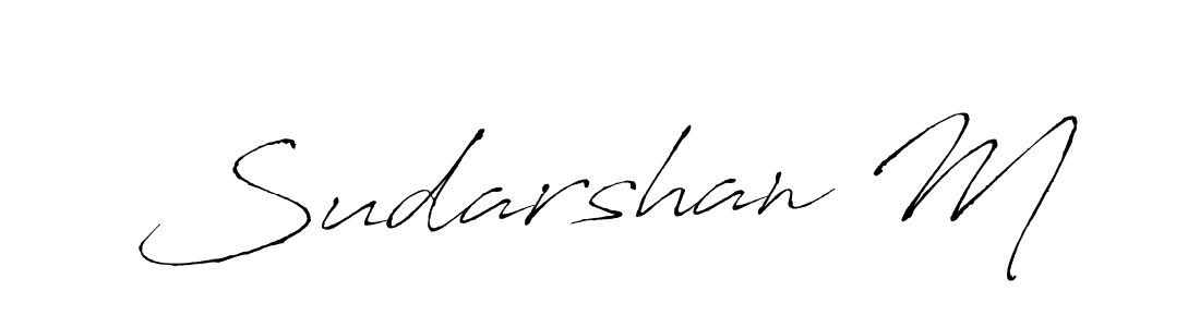 Also we have Sudarshan M name is the best signature style. Create professional handwritten signature collection using Antro_Vectra autograph style. Sudarshan M signature style 6 images and pictures png