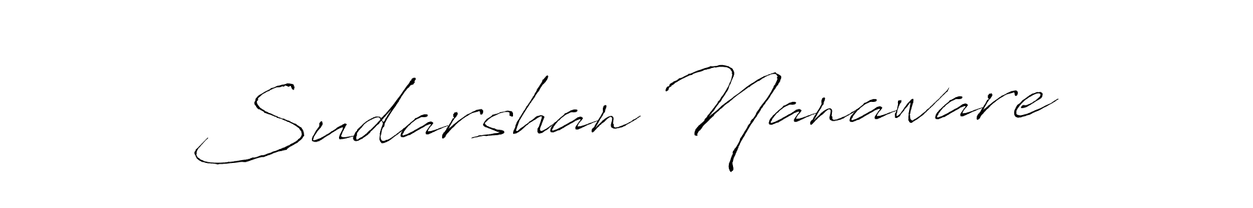 Create a beautiful signature design for name Sudarshan Nanaware. With this signature (Antro_Vectra) fonts, you can make a handwritten signature for free. Sudarshan Nanaware signature style 6 images and pictures png