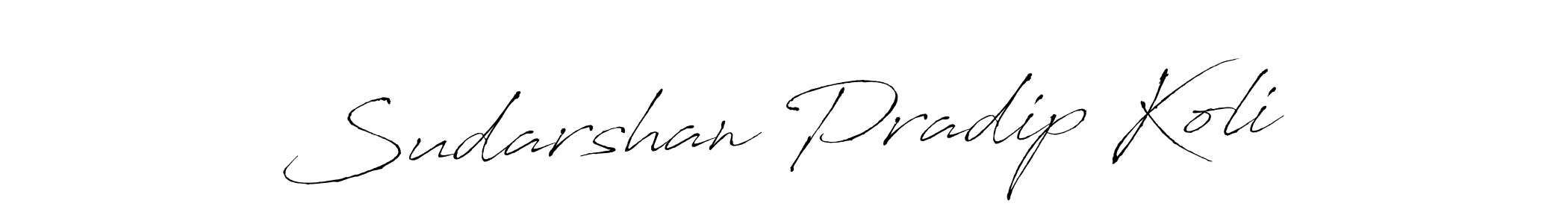 Make a beautiful signature design for name Sudarshan Pradip Koli. Use this online signature maker to create a handwritten signature for free. Sudarshan Pradip Koli signature style 6 images and pictures png