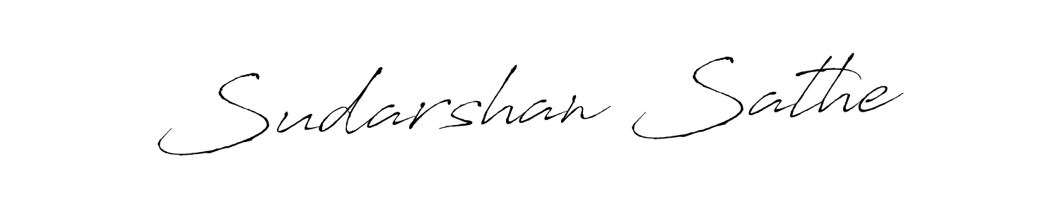 Sudarshan Sathe stylish signature style. Best Handwritten Sign (Antro_Vectra) for my name. Handwritten Signature Collection Ideas for my name Sudarshan Sathe. Sudarshan Sathe signature style 6 images and pictures png