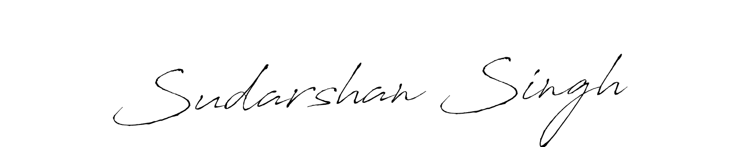 Create a beautiful signature design for name Sudarshan Singh. With this signature (Antro_Vectra) fonts, you can make a handwritten signature for free. Sudarshan Singh signature style 6 images and pictures png