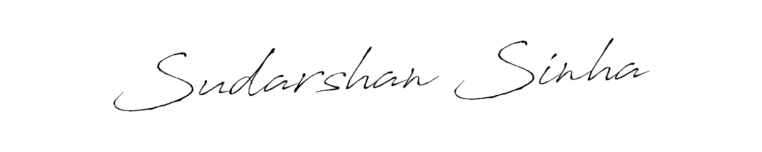 Design your own signature with our free online signature maker. With this signature software, you can create a handwritten (Antro_Vectra) signature for name Sudarshan Sinha. Sudarshan Sinha signature style 6 images and pictures png