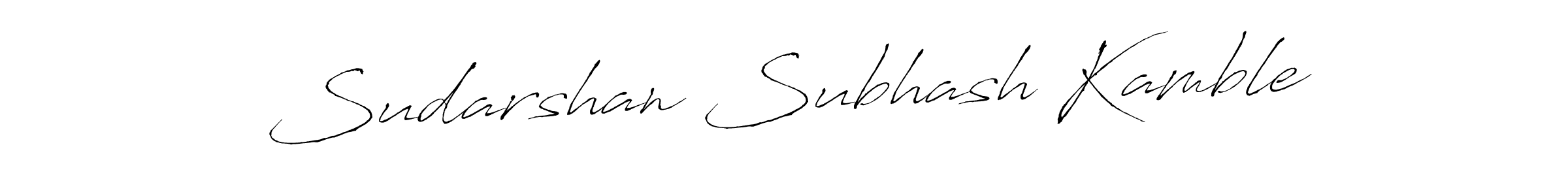 Also we have Sudarshan Subhash Kamble name is the best signature style. Create professional handwritten signature collection using Antro_Vectra autograph style. Sudarshan Subhash Kamble signature style 6 images and pictures png