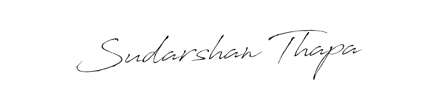 Sudarshan Thapa stylish signature style. Best Handwritten Sign (Antro_Vectra) for my name. Handwritten Signature Collection Ideas for my name Sudarshan Thapa. Sudarshan Thapa signature style 6 images and pictures png