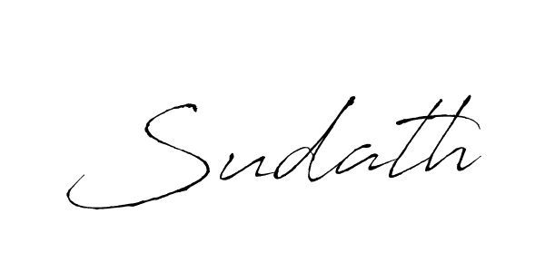 Sudath stylish signature style. Best Handwritten Sign (Antro_Vectra) for my name. Handwritten Signature Collection Ideas for my name Sudath. Sudath signature style 6 images and pictures png