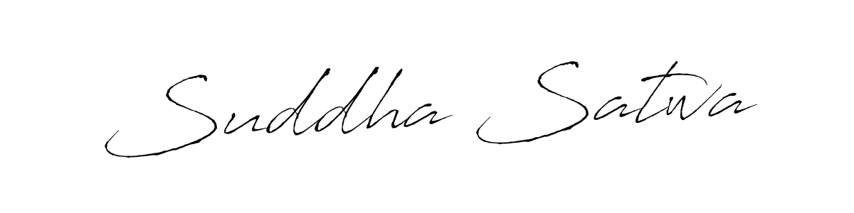 How to make Suddha Satwa signature? Antro_Vectra is a professional autograph style. Create handwritten signature for Suddha Satwa name. Suddha Satwa signature style 6 images and pictures png