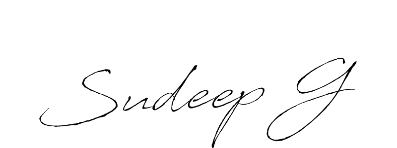 Make a beautiful signature design for name Sudeep G. Use this online signature maker to create a handwritten signature for free. Sudeep G signature style 6 images and pictures png