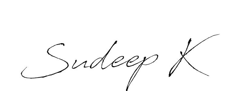 if you are searching for the best signature style for your name Sudeep K. so please give up your signature search. here we have designed multiple signature styles  using Antro_Vectra. Sudeep K signature style 6 images and pictures png