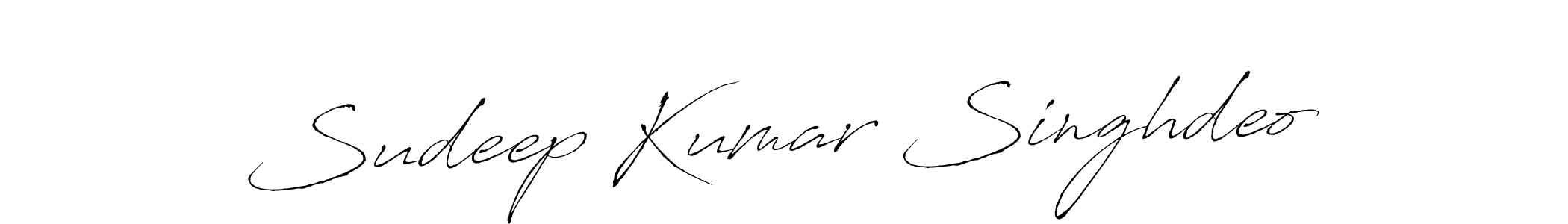 The best way (Antro_Vectra) to make a short signature is to pick only two or three words in your name. The name Sudeep Kumar Singhdeo include a total of six letters. For converting this name. Sudeep Kumar Singhdeo signature style 6 images and pictures png