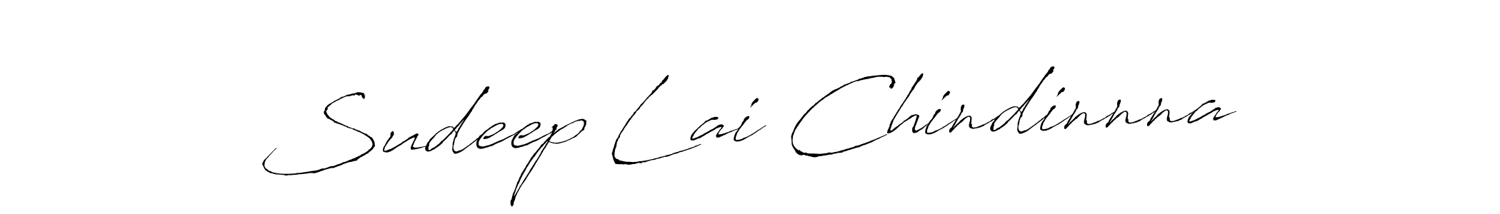 Create a beautiful signature design for name Sudeep Lai Chindinnna. With this signature (Antro_Vectra) fonts, you can make a handwritten signature for free. Sudeep Lai Chindinnna signature style 6 images and pictures png