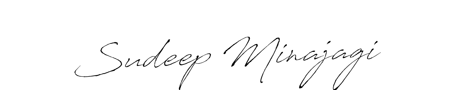 This is the best signature style for the Sudeep Minajagi name. Also you like these signature font (Antro_Vectra). Mix name signature. Sudeep Minajagi signature style 6 images and pictures png